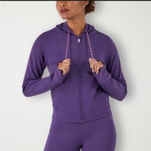 NWT Champion Women's Purple Full-Zip Hoodie Large